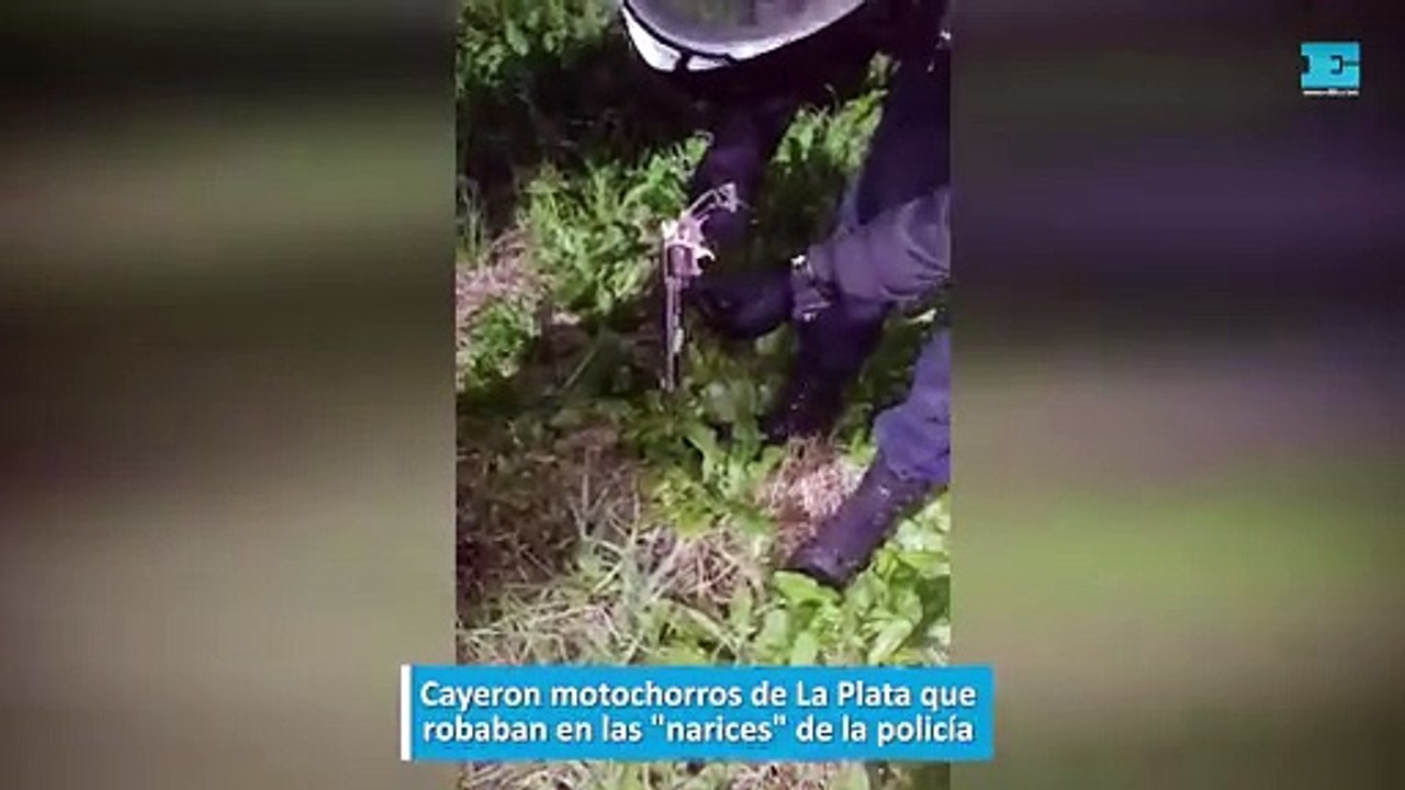 Cayeron motochorros de La Plata que robaban en las narices de la policía