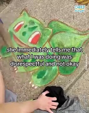 Art Teacher Does Chalk Art, Angers Landlord's Wife