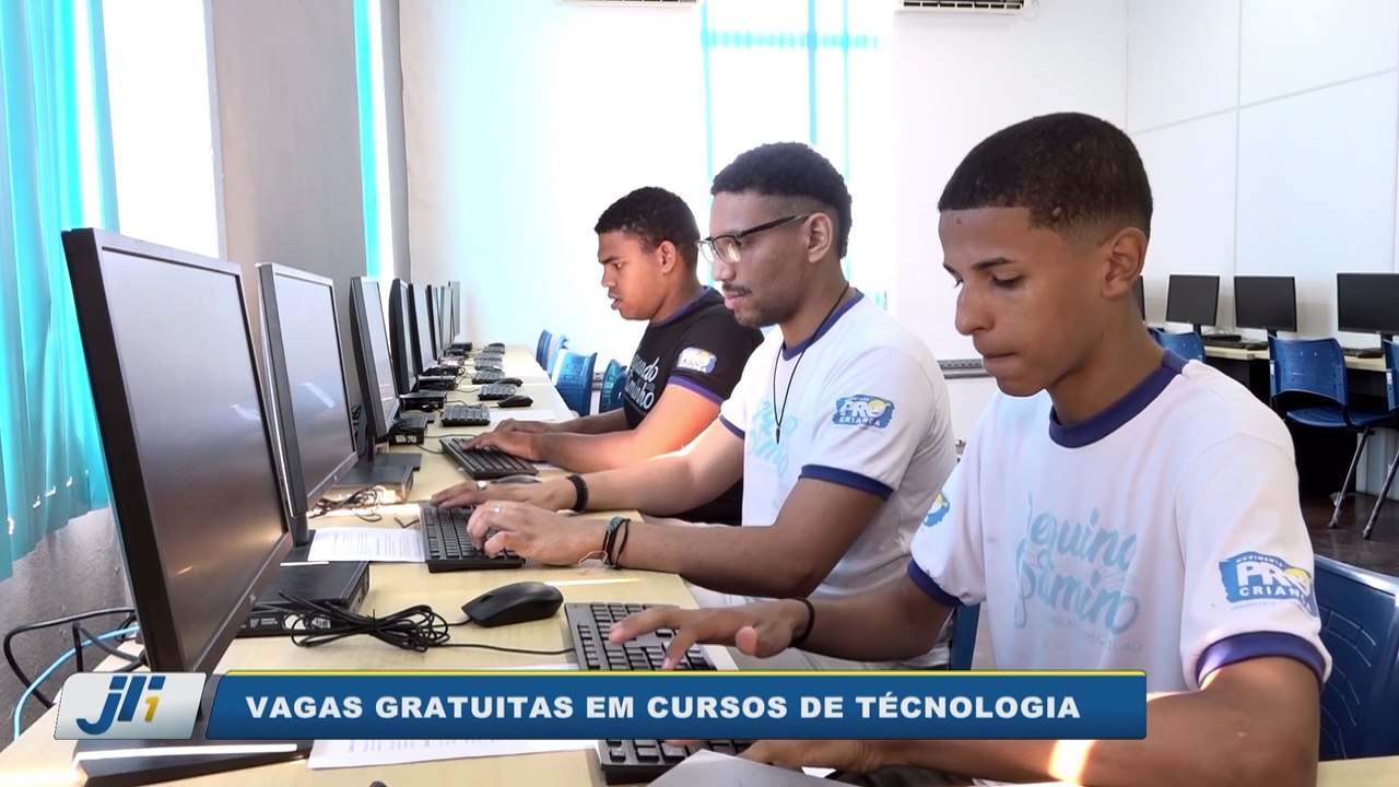 Vagas gratuitas em cursos de técnologia