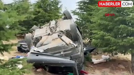 Konya'da Piknikten Dönen Ailenin Bulunduğu Otomobil Takla Attı: 5 Yaralı