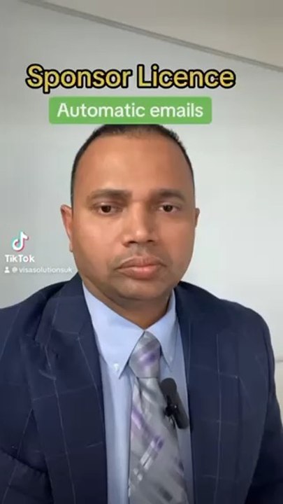 Sponsor Licence Automated Acknowledgment emails for Documents