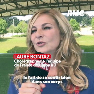 À quelques jours des Jeux, les danseuses du Moulin rouge s'entraînent avec l'équipe de rugby à 7