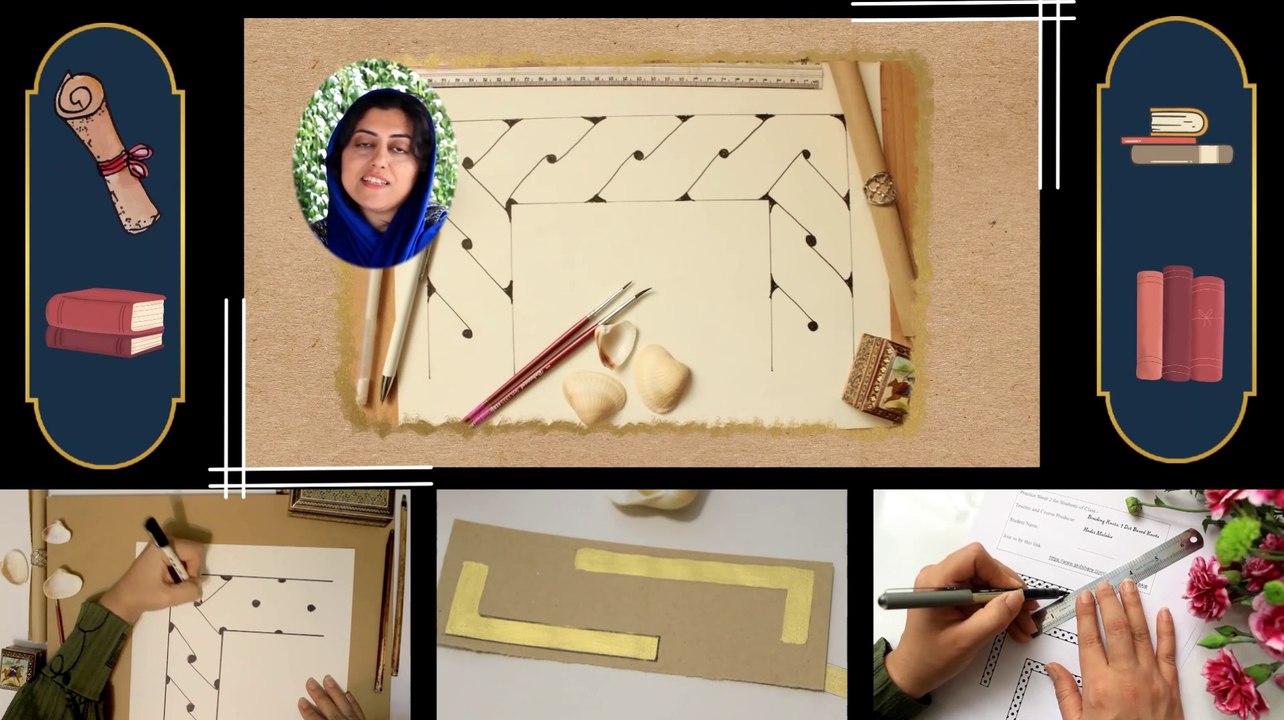 Creative Minds: Therapeutic Practice of Drawing Knot Braided Borders