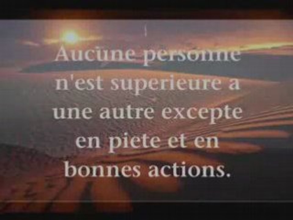 Sermon d'Adieu mohamed rassoull allah(saw)