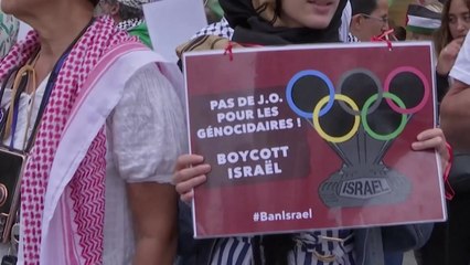 파리에서 이스라엘 올림픽 참가 반대 시위..."24시간 경호" / YTN