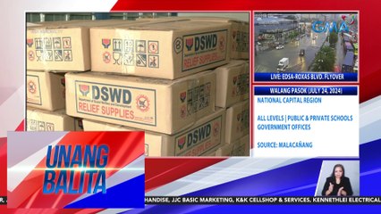Mga ready-to-eat na pagkain, planong ipamahagi ng DSWD bilang bahagi ng immediate calamity response | Unang Balita
