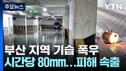 기습 폭우에 놀란 부산...시간당 80mm 넘는 비에 피해 속출 / YTN