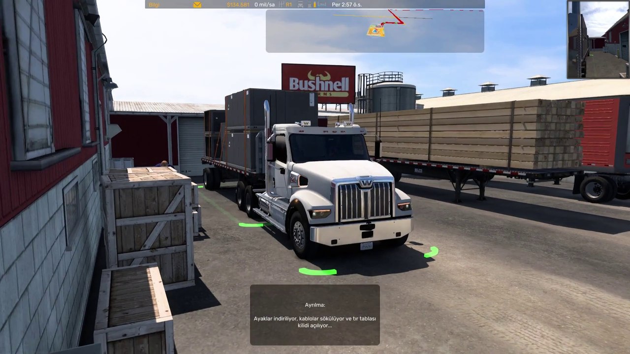 Ventilation unit - Origin: Stockton Arrival: Redding* #Western Star 57X -American Truck Simulator