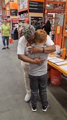 Boy Surprises Store Employee With Bouquet of Flowers on Her Birthday