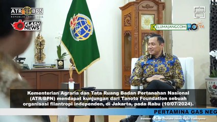 Menteri ATR PBN AHY Terima Kunjungan Pimpinan Tonato Foundation