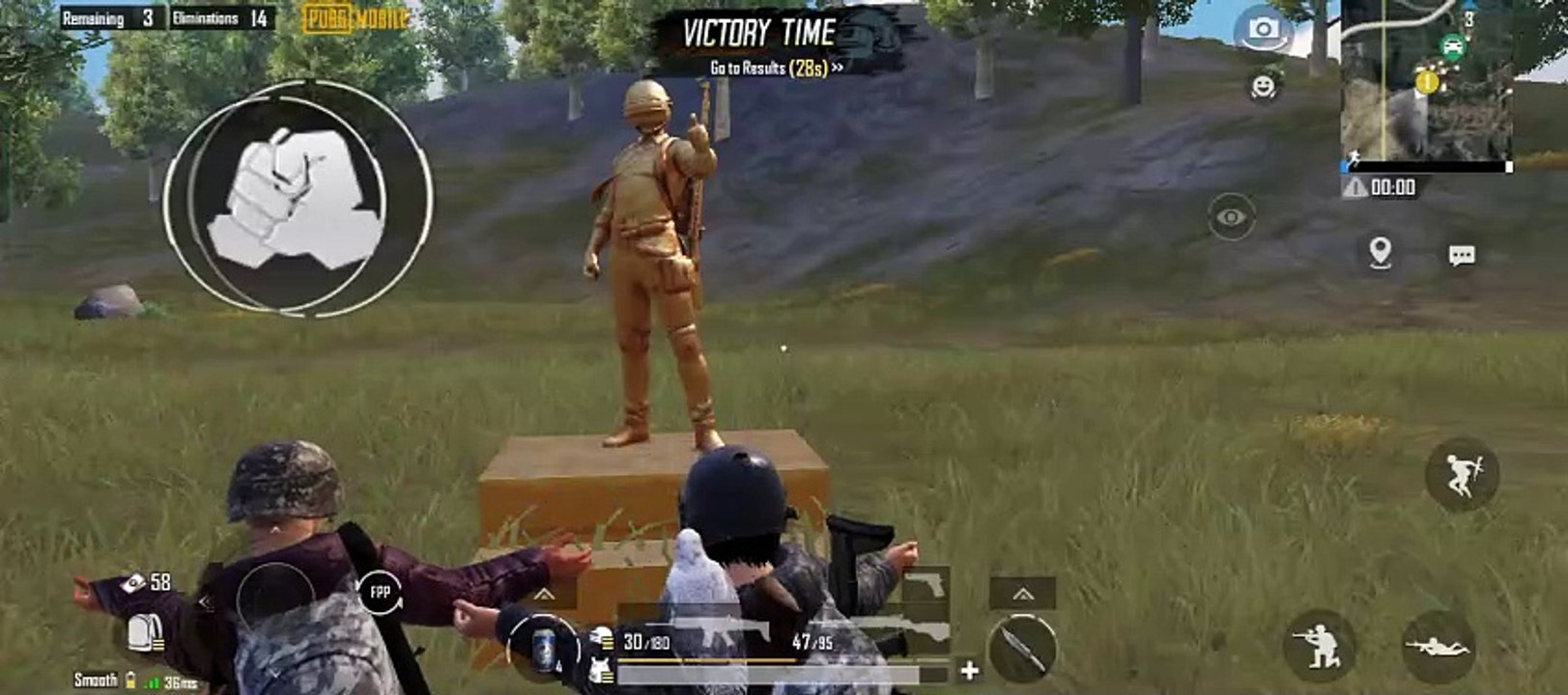 Friends win pubg battle