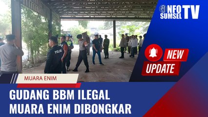 ‘Dak Main-main’ Tim Gabungan Bongkar Dua Gudang Penampungan BBM Ilegal Sekaligus di Muara Enim