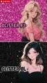 glitter pink vs glitter blck  trending  viral  fashion  ytshorts  shortsfeed  shorts