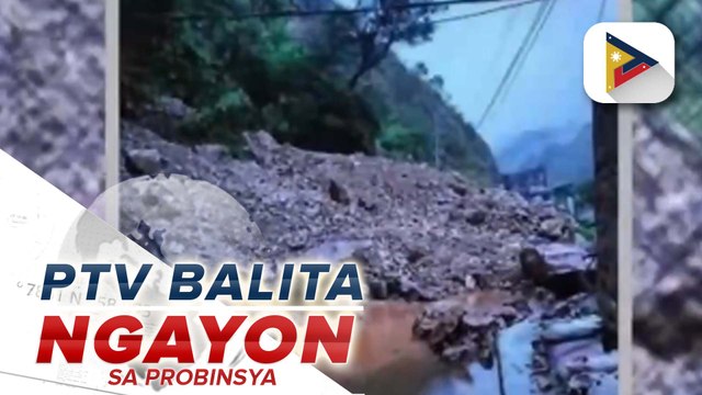 Pagguho ng lupa at pagbaha, naitala sa ilang lugar sa Cordillera dahil sa habagat