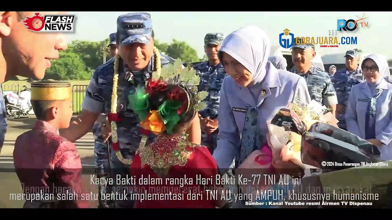 TINJAU KARYA BAKTI DI SULSEL, KASAU: TNI AU BANTU RINGANKAN KEBUTUHAN BANGSA INDONESIA