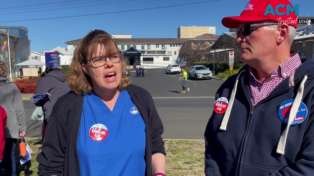 Nurses and midwives rally Armidale