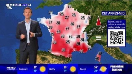 Un temps ensoleillé dans une grande partie du pays avec un retour de la chaleur