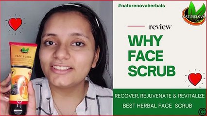 #naturenova How to use Face Scrub | Natural Exfoliator for Face | Dead Skin Removal | Honest Review