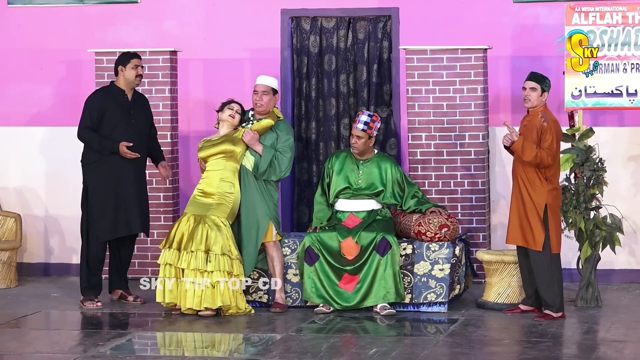 Nasir Chinyoti and Sakhawat Naz  Jiya Butt  New Pakistani Stage Drama comedy comedyvideo