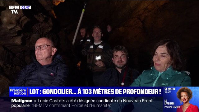 Métiers insolites de l'été: dans la peau d'un gondelier à 103 mètres de profondeur, dans le Lot