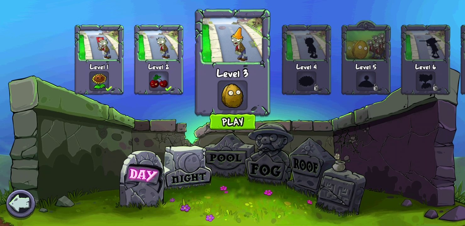 Plants vs. Zombies FREE level 3  Day