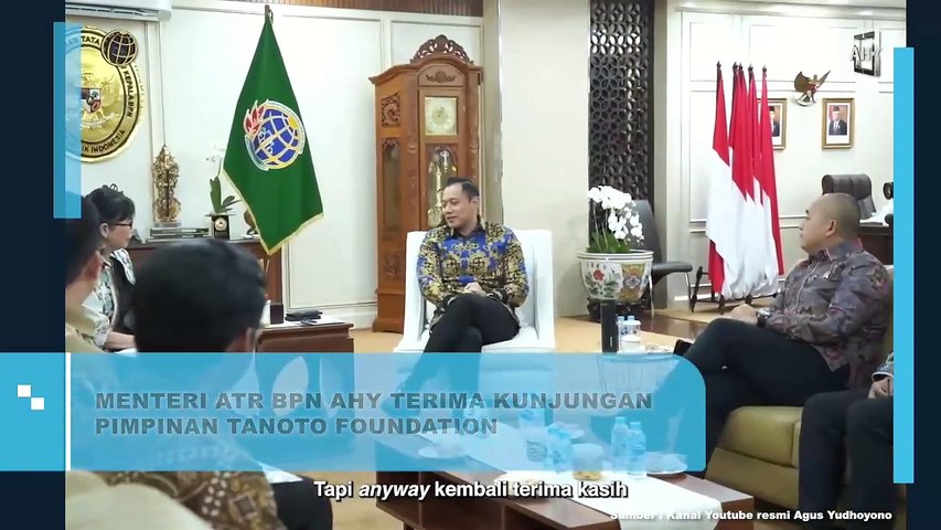 Menteri ATR/BPN AHY Sambut Kunjungan Tanoto Foundation