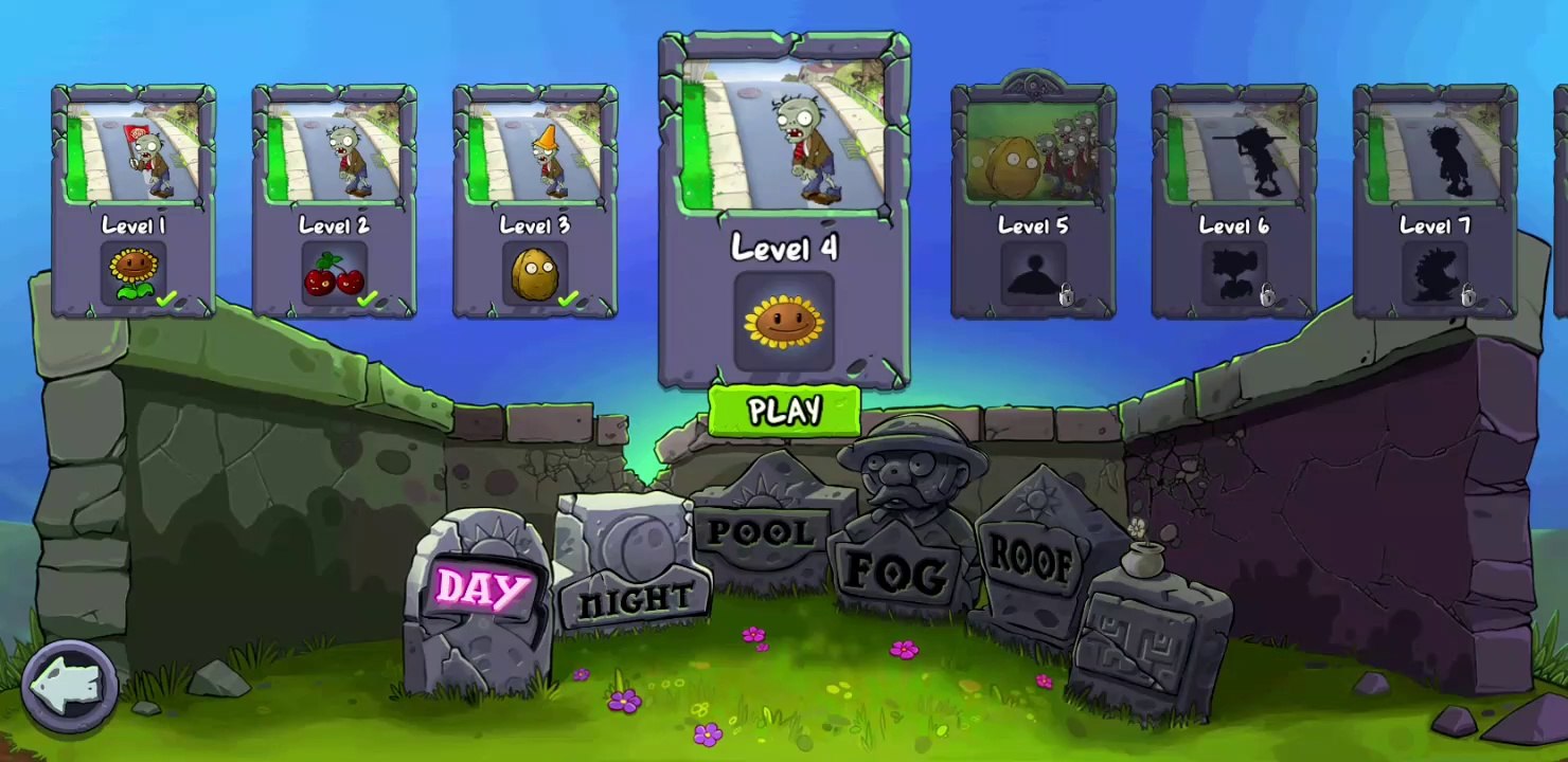 Plants vs. Zombies FREE level 4 day