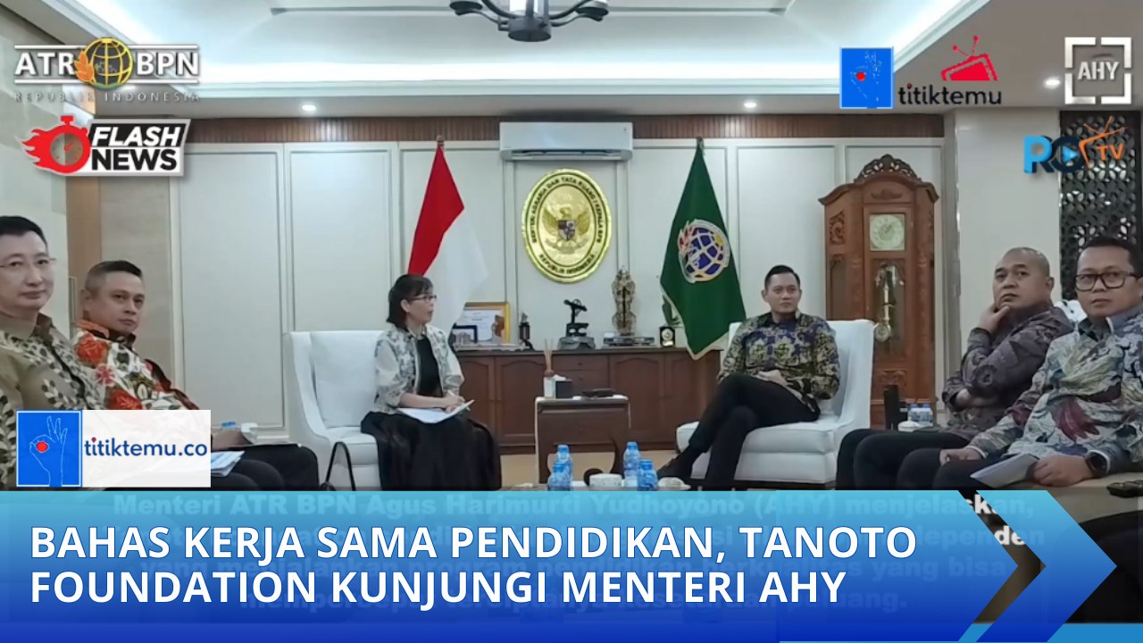 Bahas Kerja Sama Pendidikan, Tanoto Foundation Kunjungi Menteri AHY