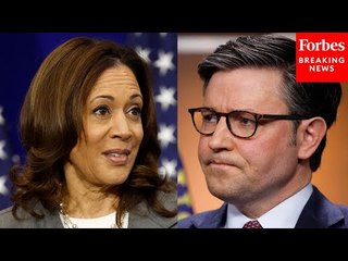 Mike Johnson Asked Point Blank About GOP Lawmakers Calling Kamala Harris A 'DEI Hire'