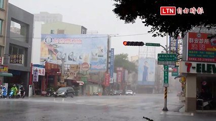 凱米颱風襲台南，54件路樹與招牌倒塌損壞🌬️