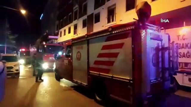 Apartmanda korkutan yangın: 40 kişi dumandan etkilendi