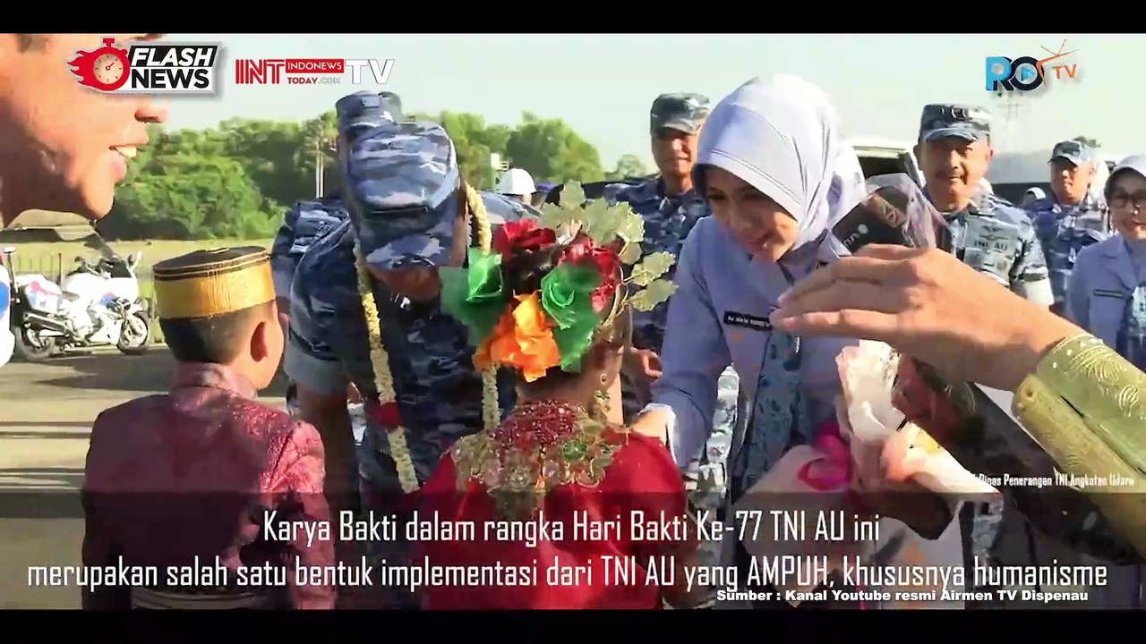 Tinjau Karya Bakti di Sulsel, Kasau- TNI AU Bantu Ringankan Kebutuhan Bangsa Indonesia