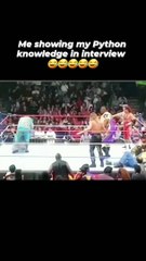 No problem! me showing my python study in interview | #foryoub #viral #short #funny #fun #funnyshort #viralshort #video #comedy #wwe #fight #viralfun