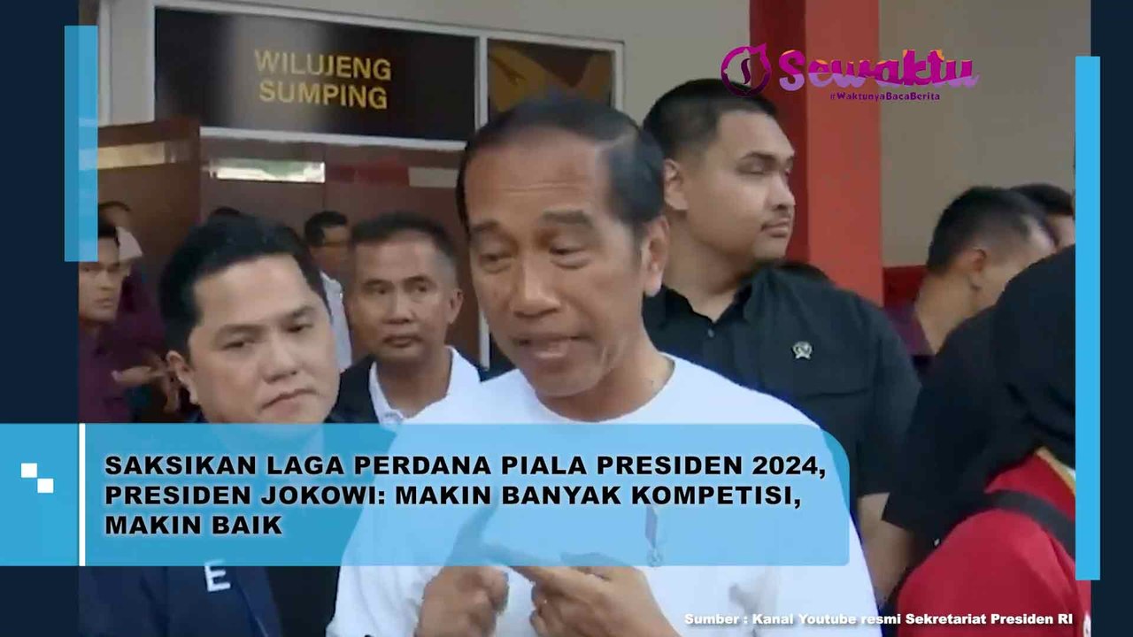 Presiden Jokowi: Semakin Banyak Kompetisi, Semakin Baik, Saat Menyaksikan Pertandingan Pembukaan Piala Presiden 2024