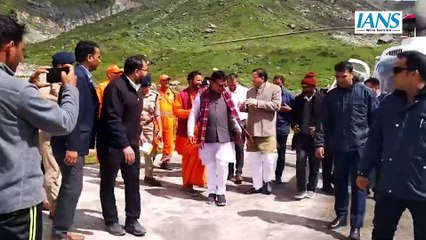 एक दिवसीय दौरे पर Kedarnath Dham पहुंचे CM Dhami ने Baba Kedarnath का किया रुद्राभिषेक