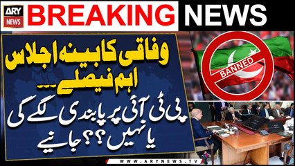 Federal Cabinet Meeting - Will PTI be banned?? | WATCH