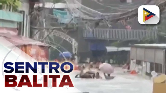 Ilang lugar sa Brgy. Bagong Silangan, QC, lubog sa baha; Nasa 9,000 residente ng QC, pansamantalang dinala sa evacuation centers