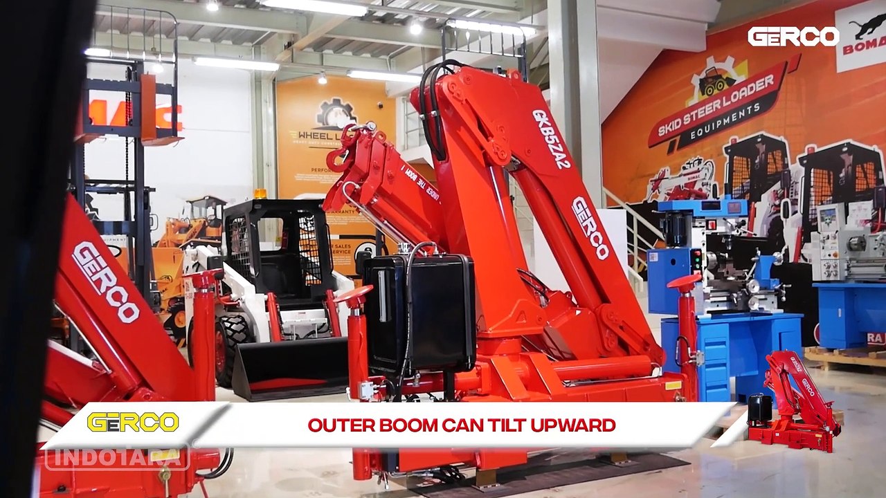 CRANE TRUK INI BISA ANGKAT 5 TON ! GERCO TRUCK MOUNTED CRANE KNUCKLE BOOM GKB5ZA2