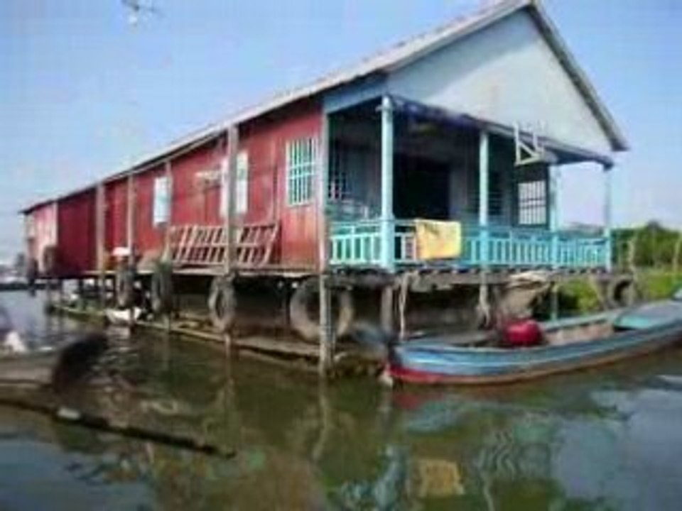 Village flottant sur le Mekong