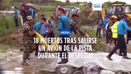 Un avión se estrella en Nepal, deja 18 muertos y solo se salva el piloto