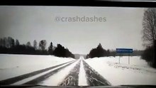 In snow and ice you need to go slowly - crash dash
