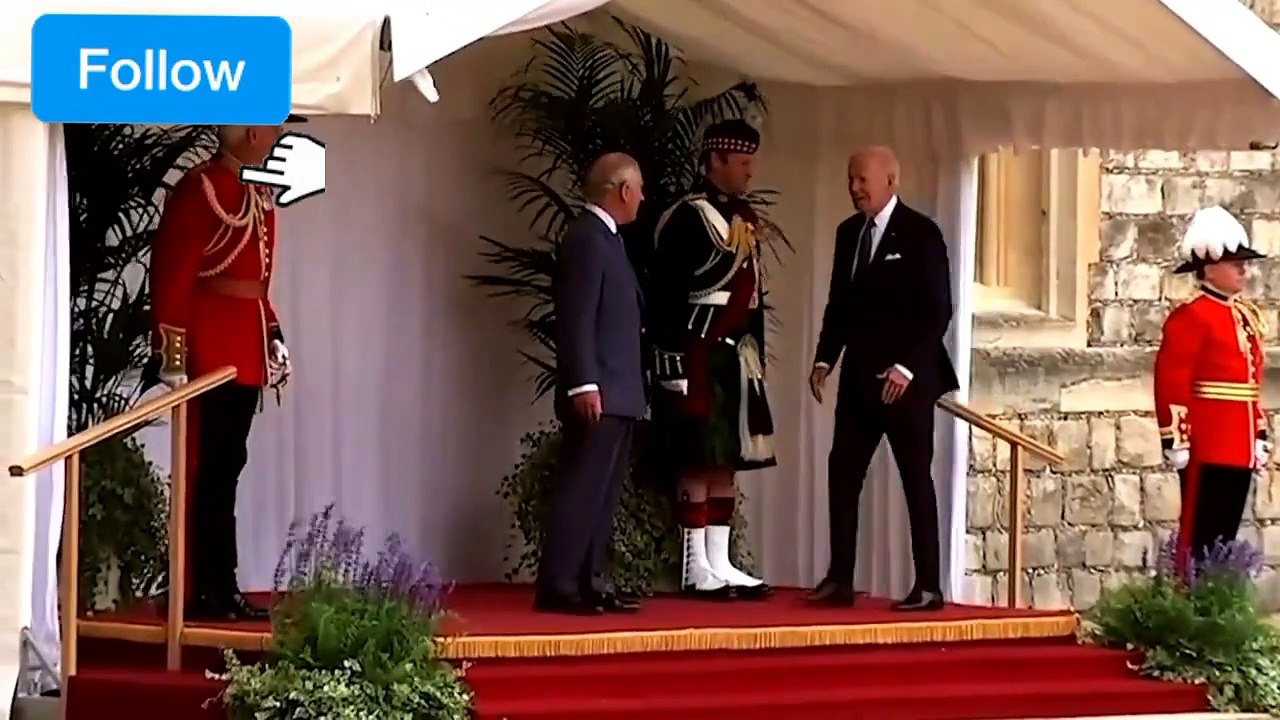 Moments when US President Joe Biden met the British Royal Family during state visit
