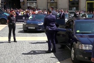 Aragonès i Sánchez es reuneixen al Palau de la Generalitat