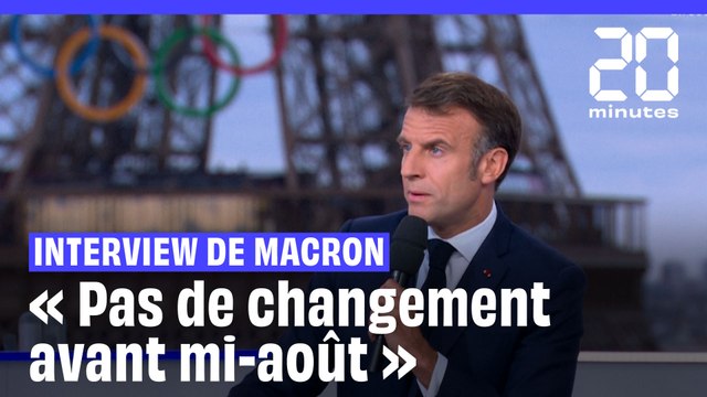 Interview de Macron : Gouvernement, Jeux olympiques et athlètes israéliens, ce qu'il faut retenir