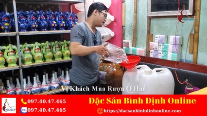 Đặc Sản Bình Định Online - Rượu Bầu Đá Võ Gia