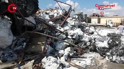 Hurdalar milyonluk fabrikaları küle çevirdi