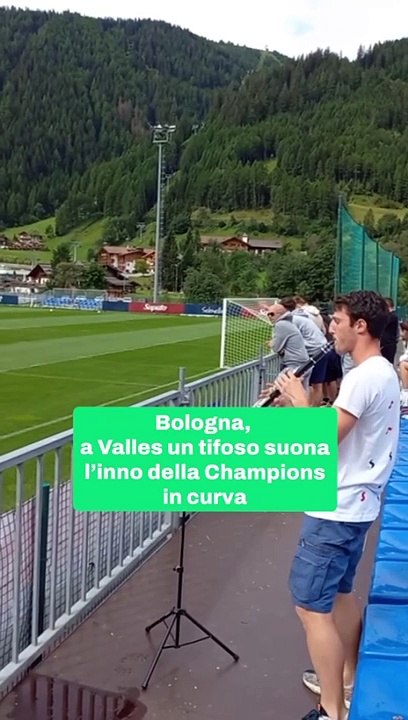 Inno della Champions a Valles per il Bologna: il video