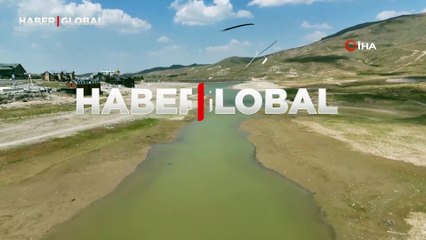 Kuraklığın fotoğrafı: Kayseri Erciyes Dağı'ndaki turistik göl kuruma noktasında