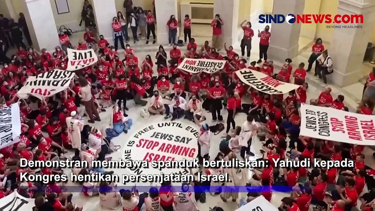 Demo Memprotes PM Israel Berpidato di depan Kongres AS