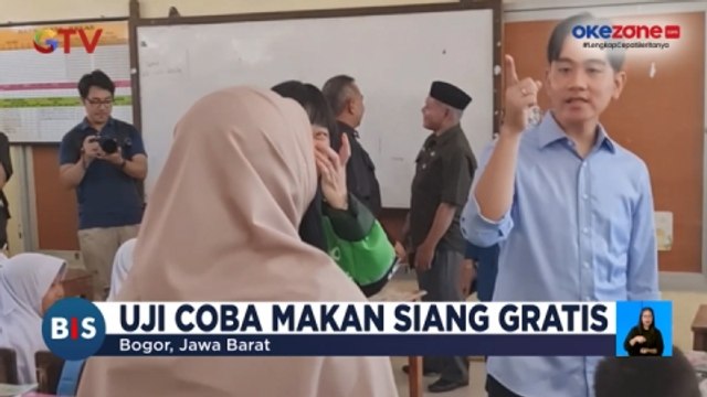 Gibran Rakabuming Tinjau Uji Coba Program Makan Gratis di Bogor